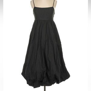Maeve by Anthropologie Elegant Black Spaghetti Strap Dress